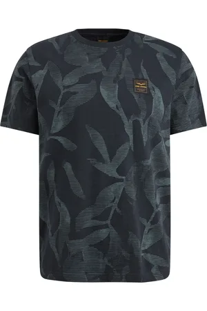 PME Legend™ T-Shirt Slub Jersey Print Navy Blue size L