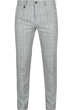 Suitable Chino Linen Blend Checks size 102