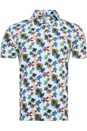 R2 Amsterdam Piqué Polo Shirt Print Multicolor Multicolour size 3XL