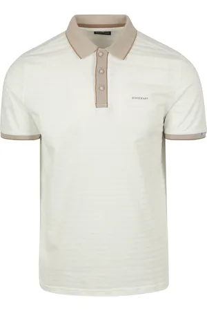 State of art Poloshirt Jersey Structured Stripe Off- size 3XL