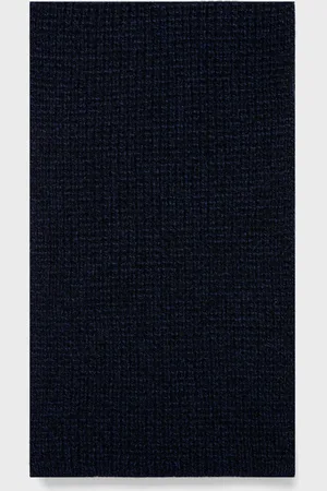 Sunspel Textured Waffle Scarf in Navy