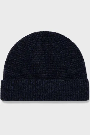 Sunspel Textured Waffle Hat in Navy