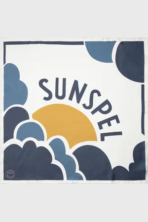 Sunspel Silk Scarf in Archive Print