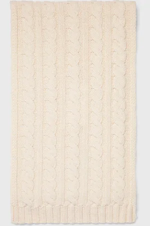 Sunspel Lambswool Cable Scarf in