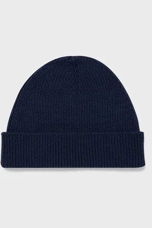 Sunspel X Nigel Cabourn Beanie Hat in Navy