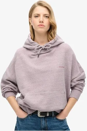 Superdry Ladies Essential Logo Overdyed Hoodie, , Size: 10