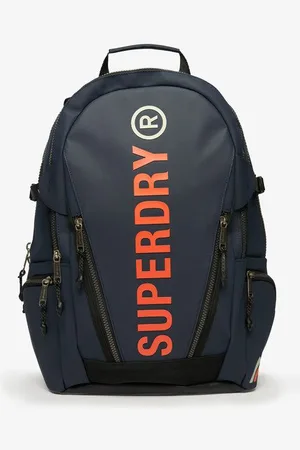 Superdry Ladies Tarp Rucksack, Blue and Orange