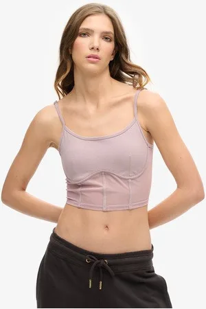 Superdry Ladies Sport Tech Corset Top, , Size: 14