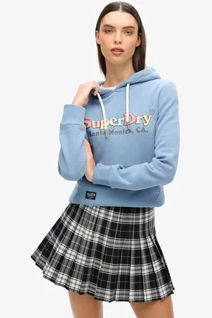 Superdry Ladies Classic Rainbow Logo Graphic Hoodie, , Size: 16