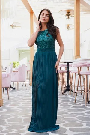 TFNC TFNC Serene Sequin Forest Maxi Dress