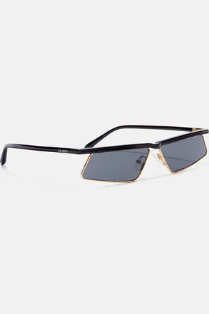 The Attico Black and gold metal sunglasses