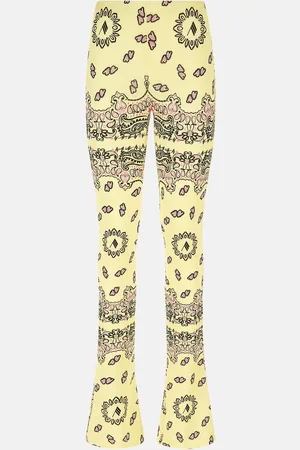 The Attico Banana, black and fuchsia long pants