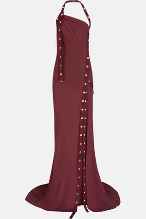 The Attico Dark grape long dress