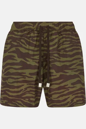 The Attico Dark green and dark brown short pant
