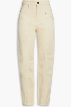 Sandro High-rise tapered jeans - White - FR 40