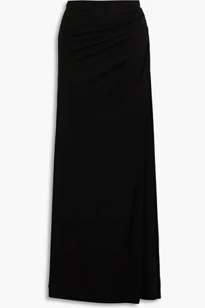 Halston Heritage Callen ruched jersey maxi skirt - - US 0