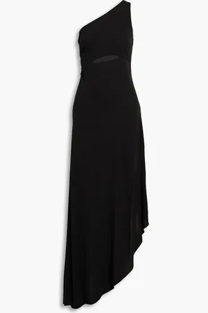 Halston Heritage Clara one-shoulder cutout jersey dress - - US 12