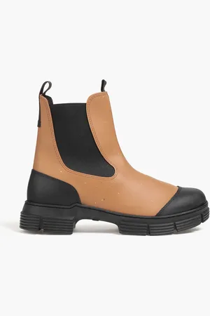 Ganni Two-tone rubber Chelsea boots - Brown - EU 36