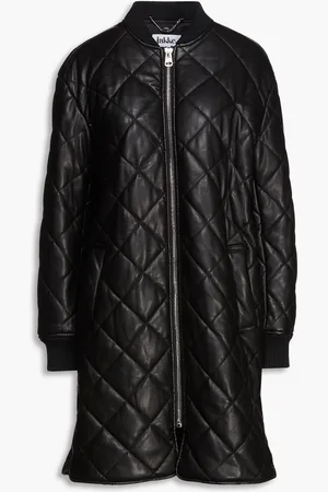 Jakke Belinda quilted faux leather coat - - UK 8