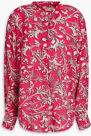 Marant Etoile Printed crepe de chine shirt - Pink - FR 34