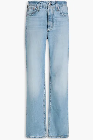 RAG&BONE Alex faded high-rise straight-leg jeans - Blue - 23