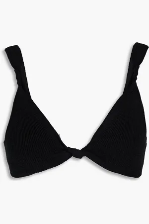 Loulou Studio Cropped twisted ribbed cashmere bra top - - L