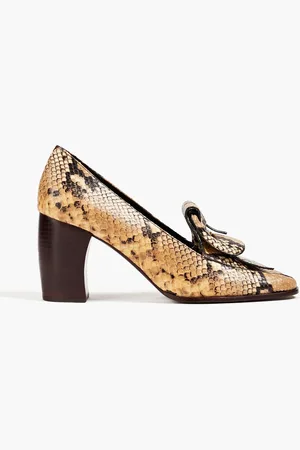 Tory Burch Snake-effect leather pumps - - US 10