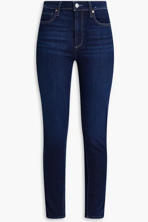 Paige Gibson distressed mid-rise skinny jeans - Blue - 24