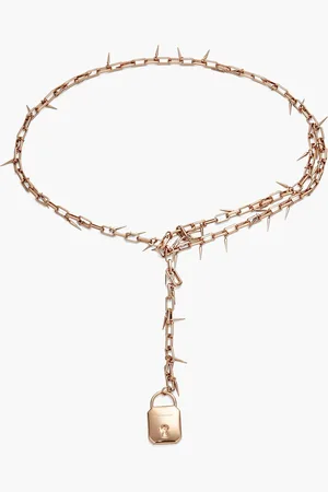 ZIMMERMANN Spiked rose gold-tone belt - Pink - M/L