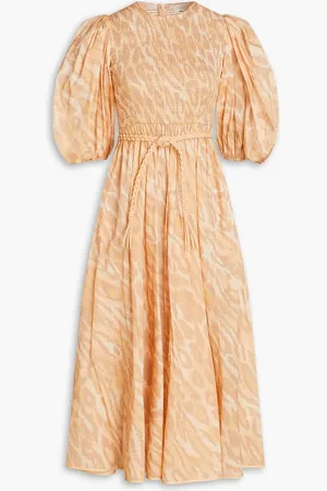 ZIMMERMANN Leopard-print cotton-gauze midi dress - - 0