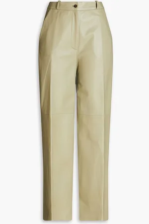 Loulou Studio Leather wide-leg pants - Green - L