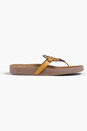 Tory Burch Miller leather sandals - Yellow - US 5.5