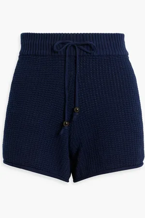 ONIA Crochet-knit cotton shorts - Blue - XS
