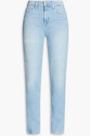 Paige Sarah faded high-rise slim-leg jeans - Blue - 25
