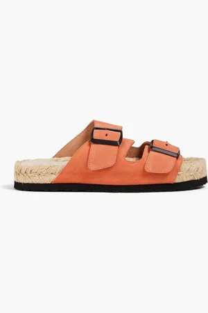 MANEBI Suede espadrille sandals - Orange - EU 41
