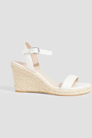 Stuart Weitzman Teddi leather espadrille wedge sandals - - EU 42