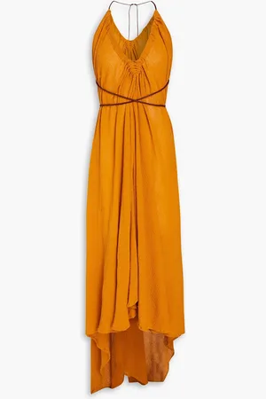 Caravana Open-back cotton-gauze maxi dress - Brown - ONESIZE
