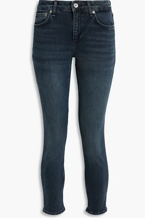 RAG&BONE Cate faded mid-rise skinny jeans - Blue - 28