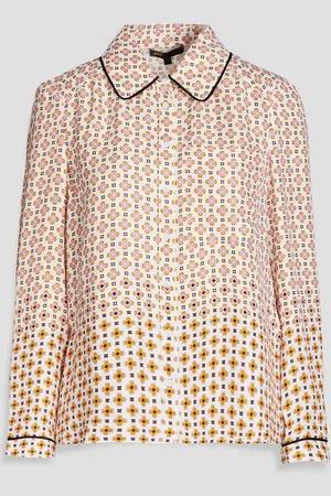 Maje Printed satin-twill shirt - - 1