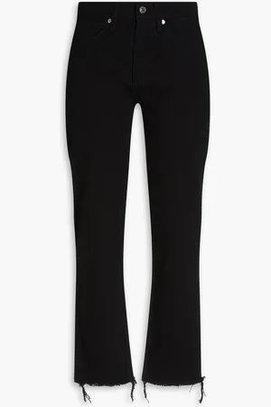 Sandro Cropped high-rise straight-leg jeans - - FR 36