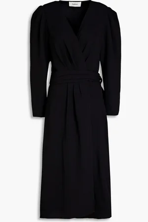 Bash Odile crepe midi wrap dress - - 0
