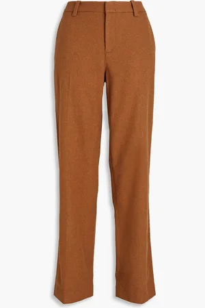 Vince Flannel straight-leg pants - Brown - US 8