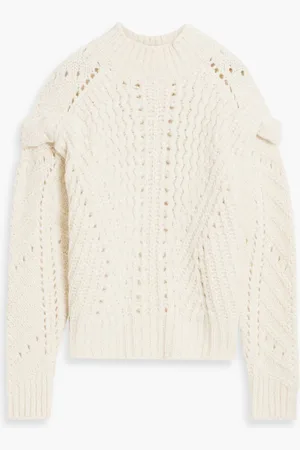 IRO Iliade brushed open-knit sweater - White - M