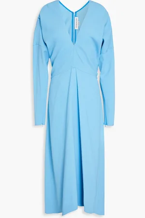 Victoria Beckham Cady midi dress - Blue - UK 6