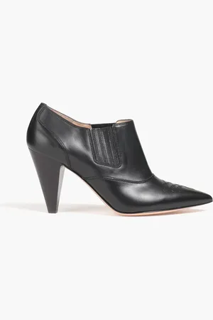 Gianvito Rossi Embroidered leather ankle boots - - EU 37.5