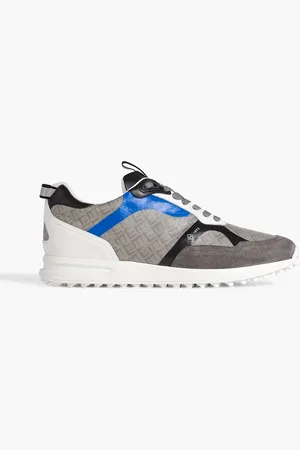 Dunhill Radial 2.0 logo-print shell and leather sneakers - - EU 41