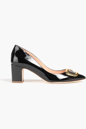 Rupert Sanderson Nada embellished patent-leather pumps - - EU 41