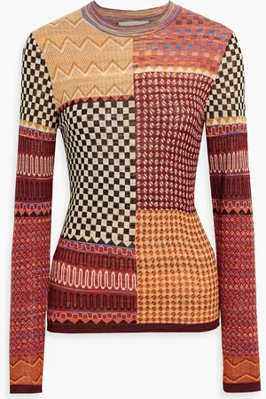 ULLA JOHNSON Esma jacquard-knit sweater - Red - XS