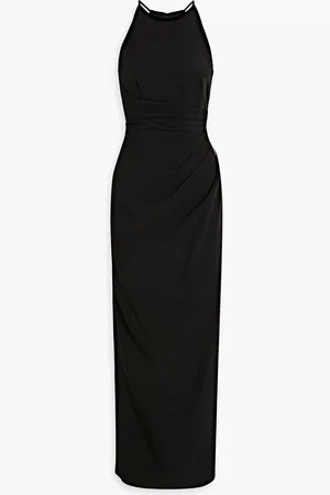 Halston Heritage Annika embellished draped crepe gown - - US 6