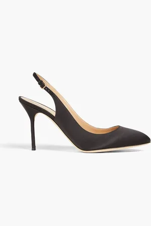 Sergio Rossi Satin slingback pumps - - EU 38